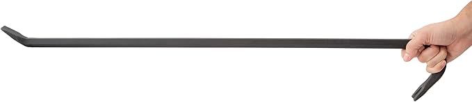 GreatNeck WR36 Pry Bar 36", Drop Forged Steel Wrecking Bar, Rust-Resistant Crowbar, Demolition Bar for Prying, Nail Pulling, Demolition Tool