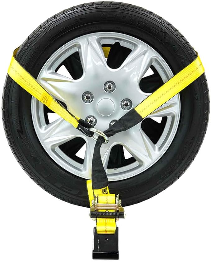 Mytee Products 2" x14' Lasso Ratchet Strap Flat Hook Wheel Net Auto Tow Towing Tie Down