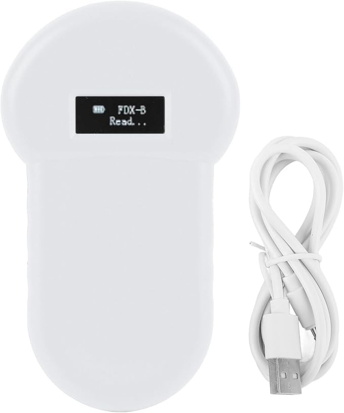 Pet Chip Scanner 134.2kHz High Sensitivity Portable Chip Reader for Counterfeiting Proof of Items Dogs and Cats