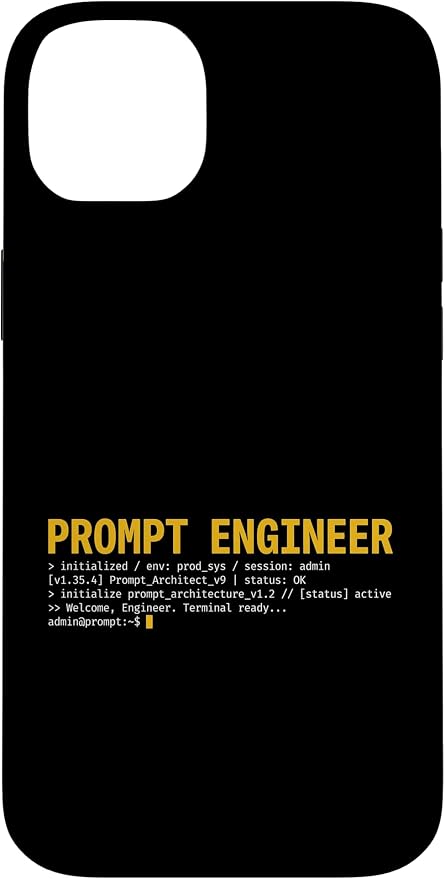 Prompt Engineer Terminal Screen AI Developer Software Coder Case for iPhone 14 Plus