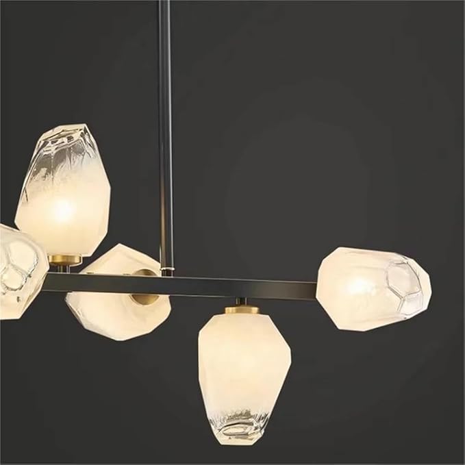 Pendant Lights Nordic Smart Home Decoration Pendant Light, Living Room Dining LED Indoor Lighting Fixtures,Elegant(Cold White,Blacks 10heads)