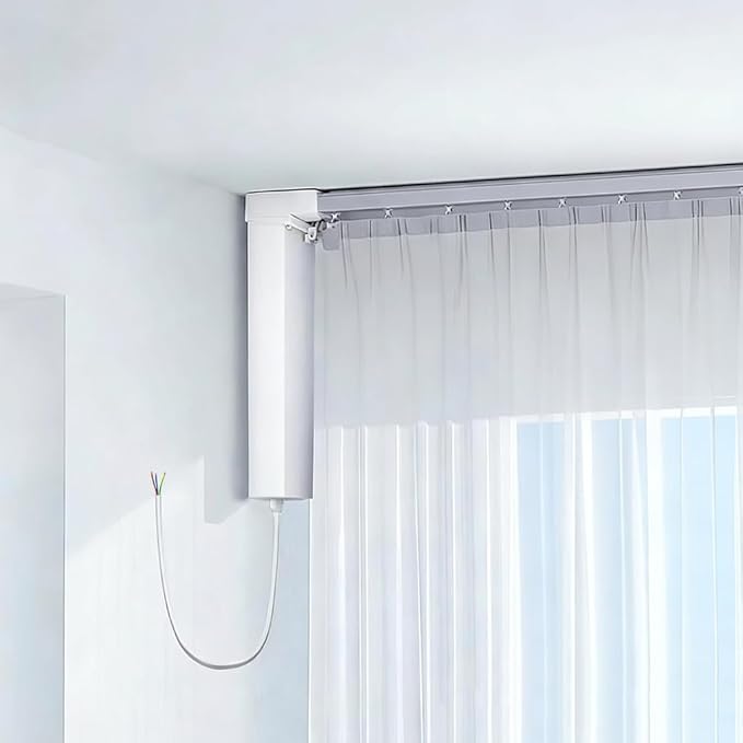 Heavy Duty Motorized Curtain Track, Pre-Assembled Automatic Curtain Opener System, Dry Contact Electric Curtains with Remote, 2.5N Smart Window Treatment Rod (7 meters (275.6 inches))