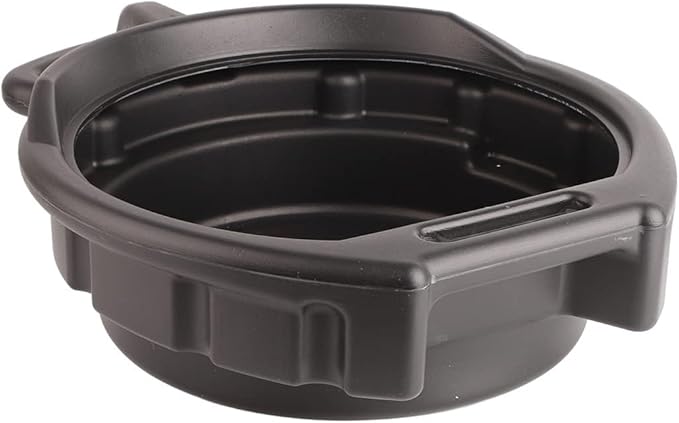 Aramox AntiFreeze Car Oil Change Pan - Portable Black Oil Drain Pan Universal Auto Repair Tool (7.5L)