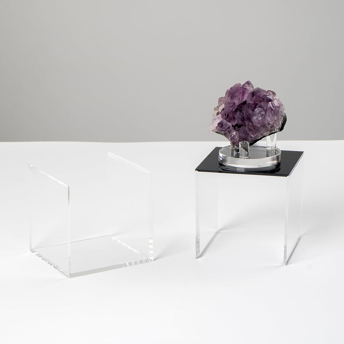 Skiennix Clear Acrylic Display Box - Dustproof Organizer for Collectibles | 3x3 Inch Cube