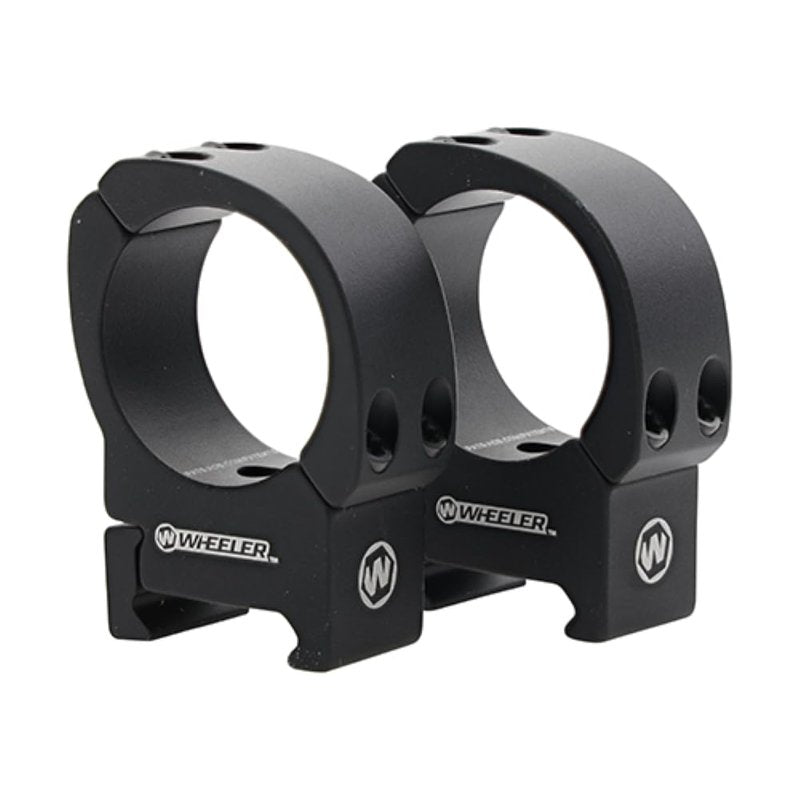 Wheeler Sporter Scope Rings with Interchangeable Base for Mounting Scopes on Picatinny and Weaver Rails