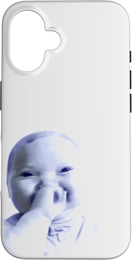 AI Baby Holding Laugh Meme Case for iPhone 16
