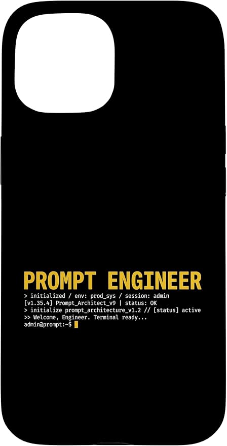 Prompt Engineer Terminal Screen AI Developer Software Coder Case for iPhone 15