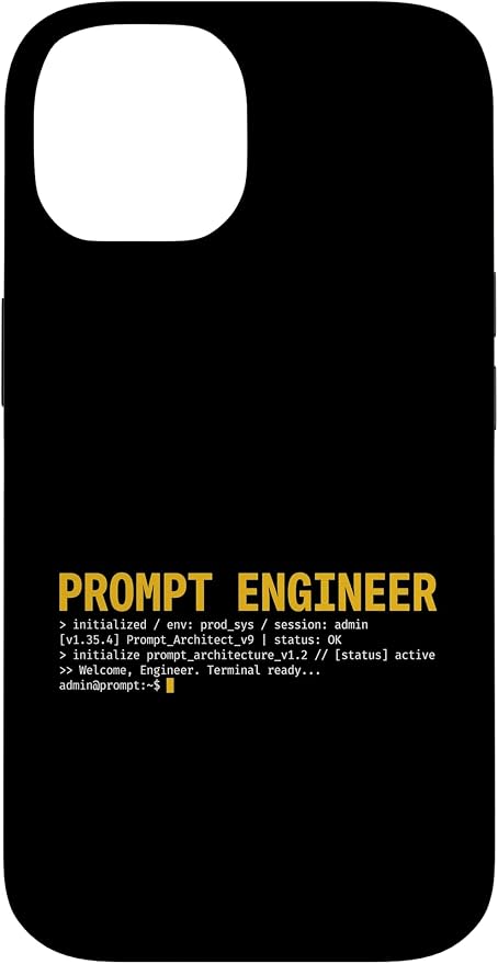 Prompt Engineer Terminal Screen AI Developer Software Coder Case for iPhone 14