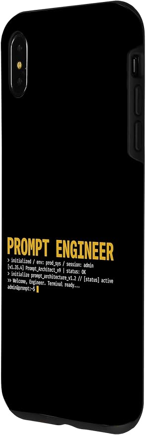 Prompt Engineer Terminal Screen AI Developer Software Coder Case for iPhone Xs Max