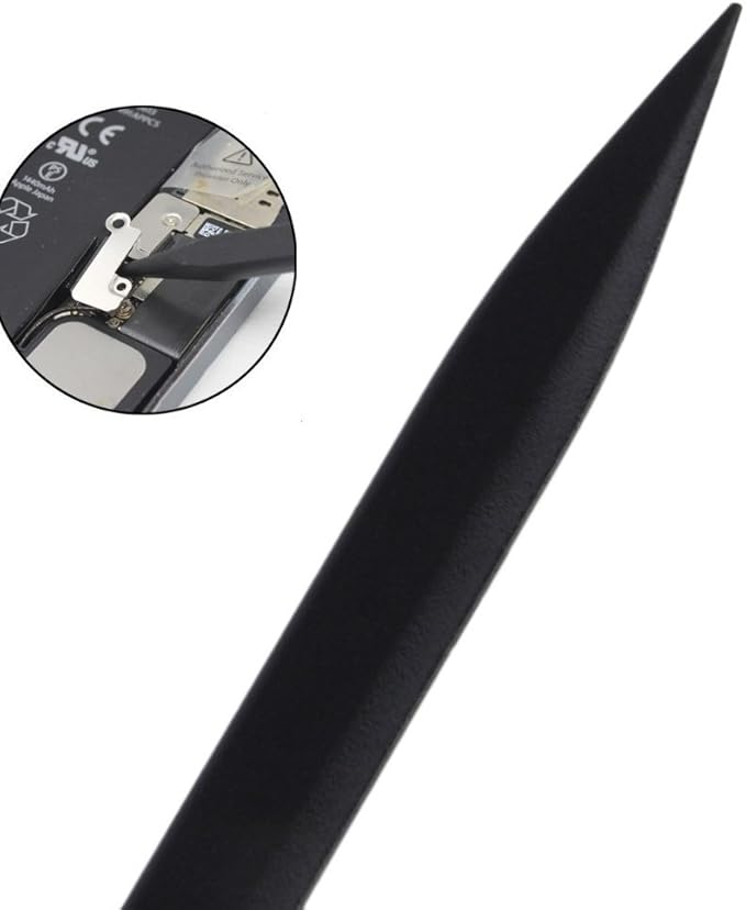 Fixinus 30 Pieces 4.72" Black Nylon Plastic Spudger Probe Security Opening Pry Bar for iPhone iPad Samsung Cell Phone Laptop PC LCD Screen Disassembly