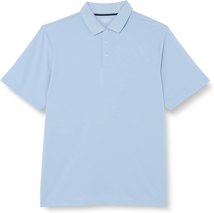 Amazon Essentials Mens Golf Polo Shirt, Moisture-Wicking Quick Dry, Short Sleeve