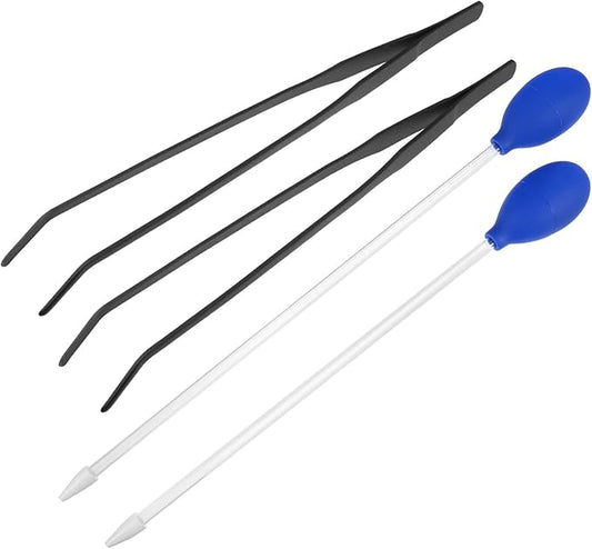 4Pcs Fish Tank Cleaning Tools Aquarium Tweezers Pipette for Easy Water Changes Durable Lightweight Aquarium Accessories for Plants Substrate and Aquatic Pets