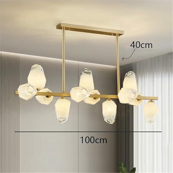 Pendant Lights Nordic Smart Home Decoration Pendant Light, Living Room Dining LED Indoor Lighting Fixtures,Elegant(Cold White,Golds 12 Heads)