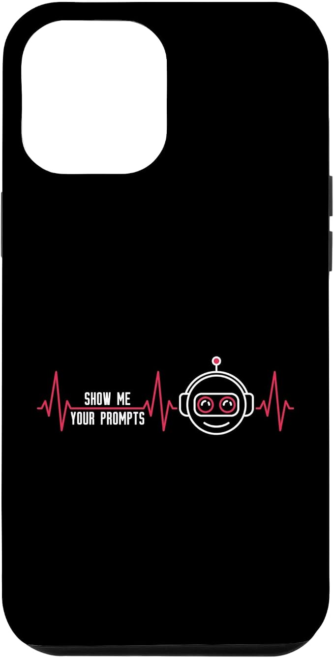 Show Me Your Prompts AI Artificial Intelligence Heartbeat Case for iPhone 12 Pro Max