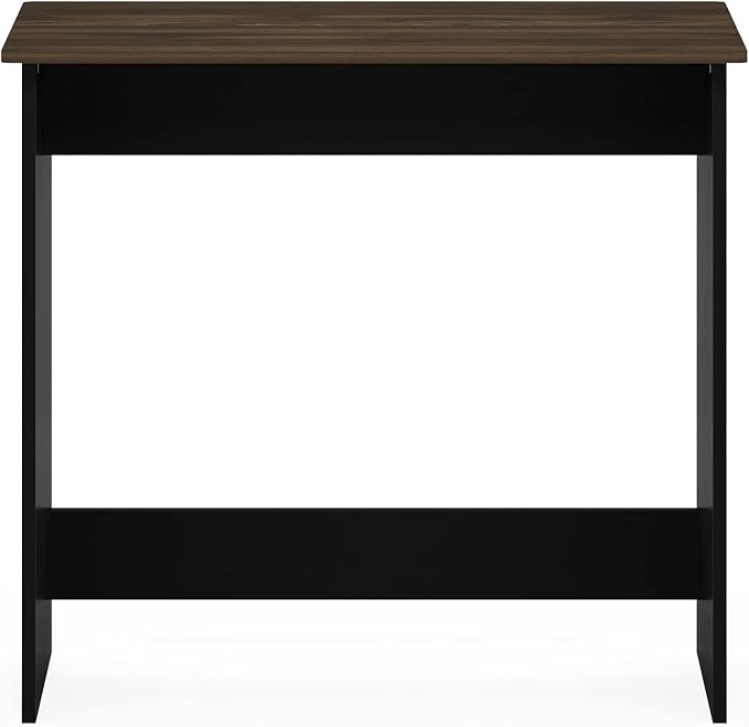 Furinno Simplistic 31-Inch Rustic Brown Computer Desk, Small Office Desk, Rectangular Home Office Desk with Drawers, Gaming Desk for Home Office, Bedroom, Study Room, Brown Walnut