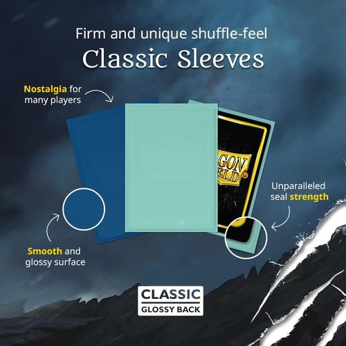 Dragon Shield | Classic Card Sleeves - 100 CT Smooth & Durable TCG Protection | Clear