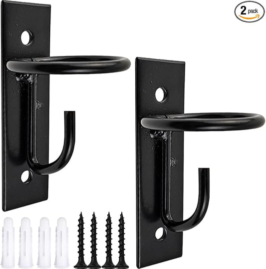 2PCS Bucket Hooks for Horses Equestrian Bucket Hook Metal Water Bucket Hangers Horse Stalls Feed Bucket Barn Farmhouse Supplies (2)