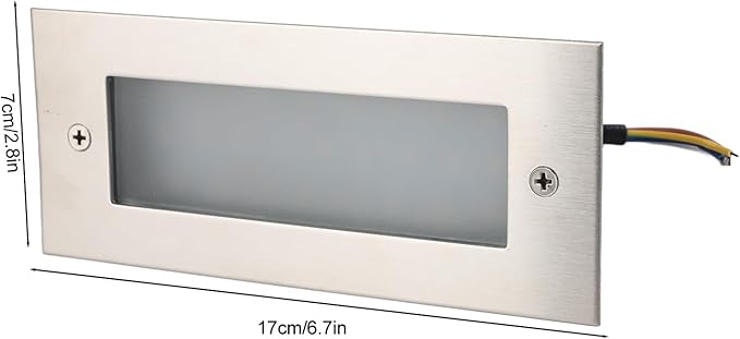 LED Step Light - Indoor Outdoor Aluminum Alloy Waterproof Embedded Stair Wall Light 85 to 265V