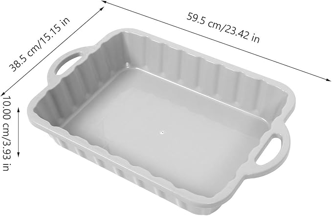CALLARON 23.5" Car Oil Drain Pan - Heavy Leakproof Oil Collector Pan, Plastic Large Transmission Drain Pan, White Changing Oil Pans for Car Truck Engine, Transmission, Automotive Accessories