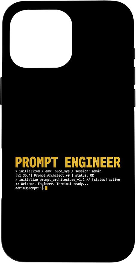 Prompt Engineer Terminal Screen AI Developer Software Coder Case for iPhone 16 Pro Max
