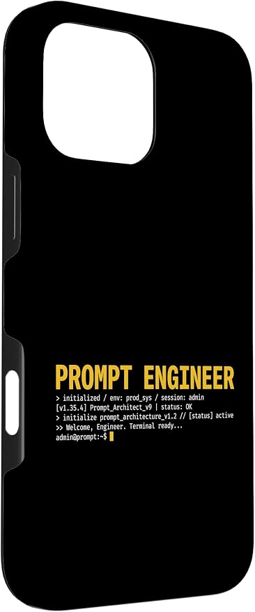 Prompt Engineer Terminal Screen AI Developer Software Coder Case for iPhone 16 Pro Max