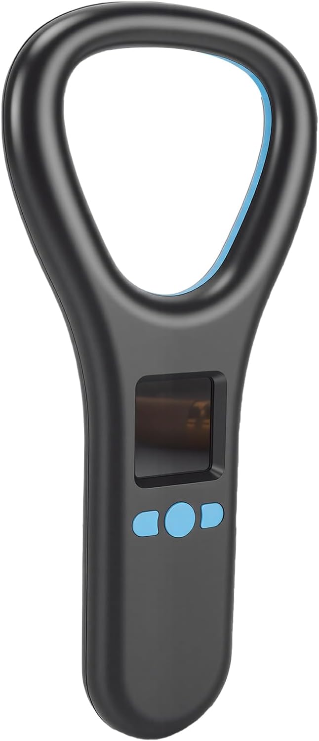 Pet Microchip Scanner, FDX B EMID Portable Microchip ID Reader, 500 Records Data Storage, Compatible with Dogs, Cats, Various Animals