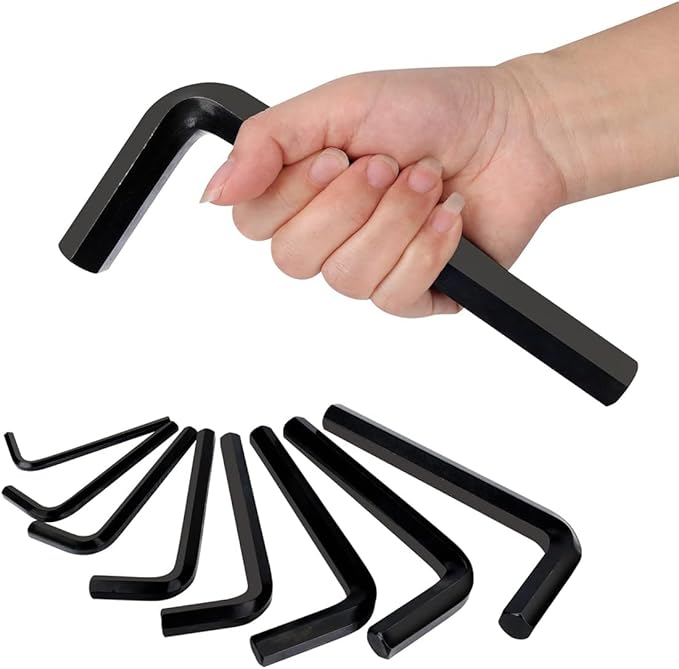 Yellow Paw Jumbo Allen Wrench Set (8 Pack - Extra Large Hex Key Set) Metric Sizes 7mm, 8mm, 9mm, 11mm, 12mm, 14mm, 15mm, and 17mm