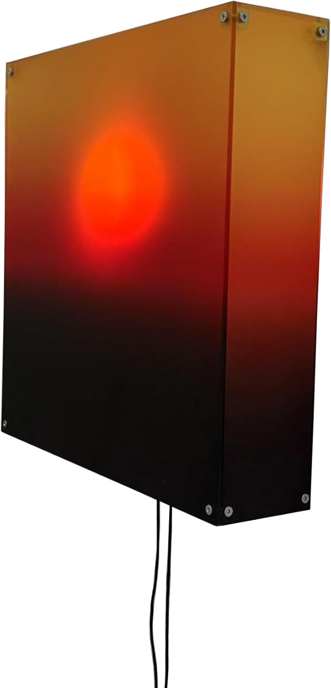 Mindfulness Wall Lamp Features Manual Sun Sunrises Sunset Hanging Light for Serenes Home Atmospheres Unique Acrylic Sunset Lamp Wall Ornament