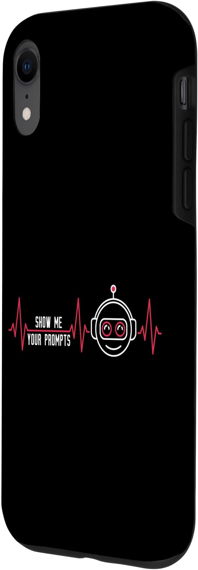 Show Me Your Prompts AI Artificial Intelligence Heartbeat Case for iPhone XR