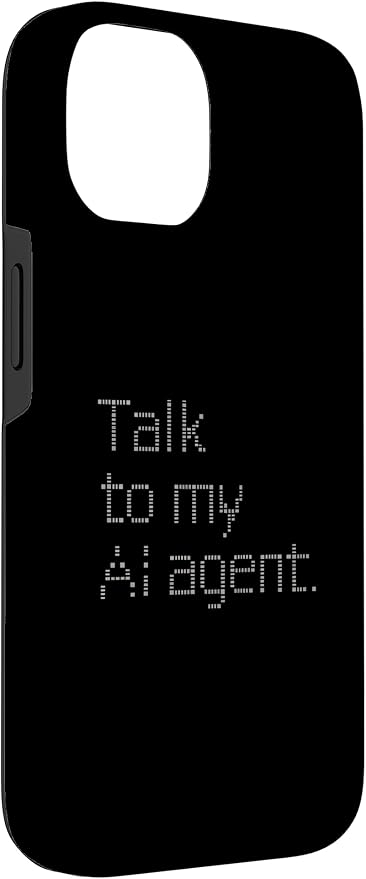 Talk to My AI Agent - Minimalist Tech Design Case for iPhone 14