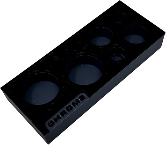 MagAttach Chrome Adapter and Short Extensions Magnetic Interconnecting Organizer Tray (Grey/Black)