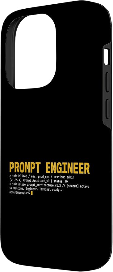 Prompt Engineer Terminal Screen AI Developer Software Coder Case for iPhone 14 Pro