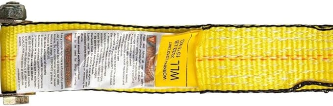 Mytee Products (2 Pack) Ratchet Tie-Down Straps with Wire Hook, 2" x 30' Yellow Ratchet Strap | 10,000 Lbs Breaking Strength | Heavy Duty TieDown Ratchet Straps for Flatbed, Truck, Trailers Pickup
