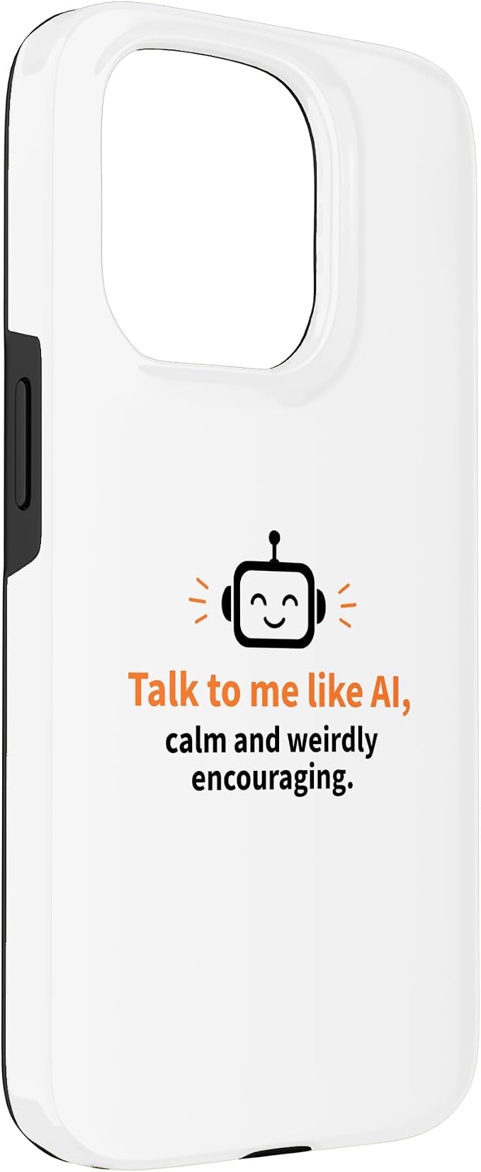 AI Robot Calm Encouraging Tech Support Case for iPhone 15 Pro