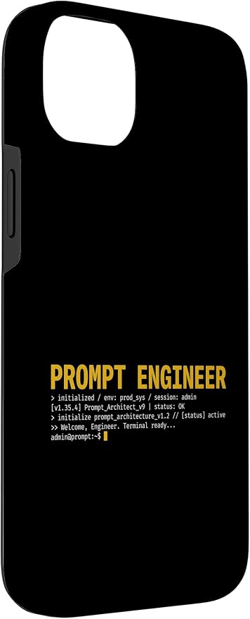 Prompt Engineer Terminal Screen AI Developer Software Coder Case for iPhone 14 Plus
