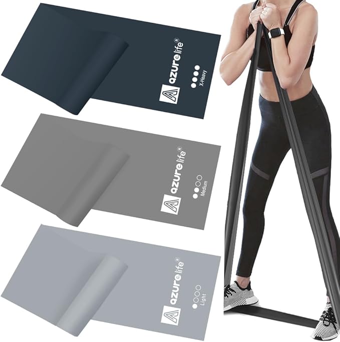 Resistance Bands,Professional Long Non-Latex Elastic Stretch Bands,Exercise Bands for Physical Therapy, Yoga, Pilates, Rehab, at-Home or The Gym Workouts, Strength Training