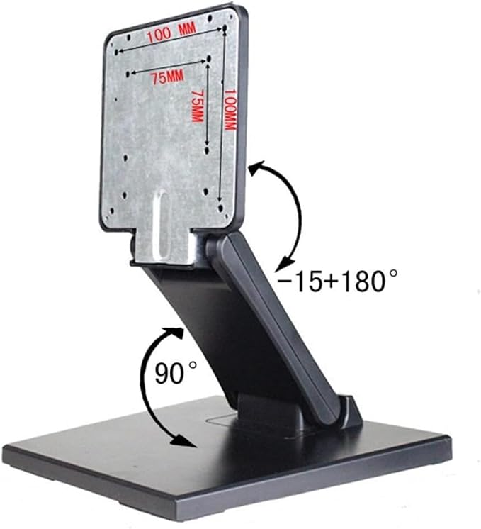 Wearson WS-03A VESA Monitor Stand Low Profile Lay Flat Short Foldable with VESA Hole 75x75mm&100x100mm