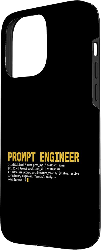 Prompt Engineer Terminal Screen AI Developer Software Coder Case for iPhone 15 Pro Max