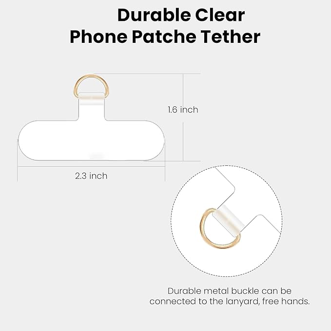 Phone Wrist Strap Metal Phone Chain Lanyard Hand Wristlet Detachable Phones Charm with 3 Tether Tabs with CellPhone Stand Holder Finger Grip Universal for Women Girls Traveling Party Walking Silver