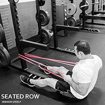 Serious Steel 41" Assisted Pull-up Band, Heavy Duty Resistance Band Sets, Stretching, Powerlifting, Resistance Training and Pull Up Assistance Bands