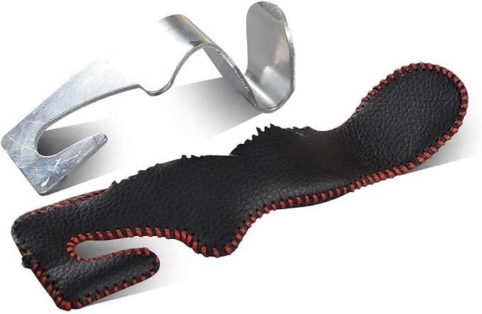 yicheyiyou Car Hooks Universal Car Vehicle Back Seat Headrest Hanger Holder Hook Microfiber Leather & Stainless Steel for Bag Purse Cloth Drink Grocery (Black red)���