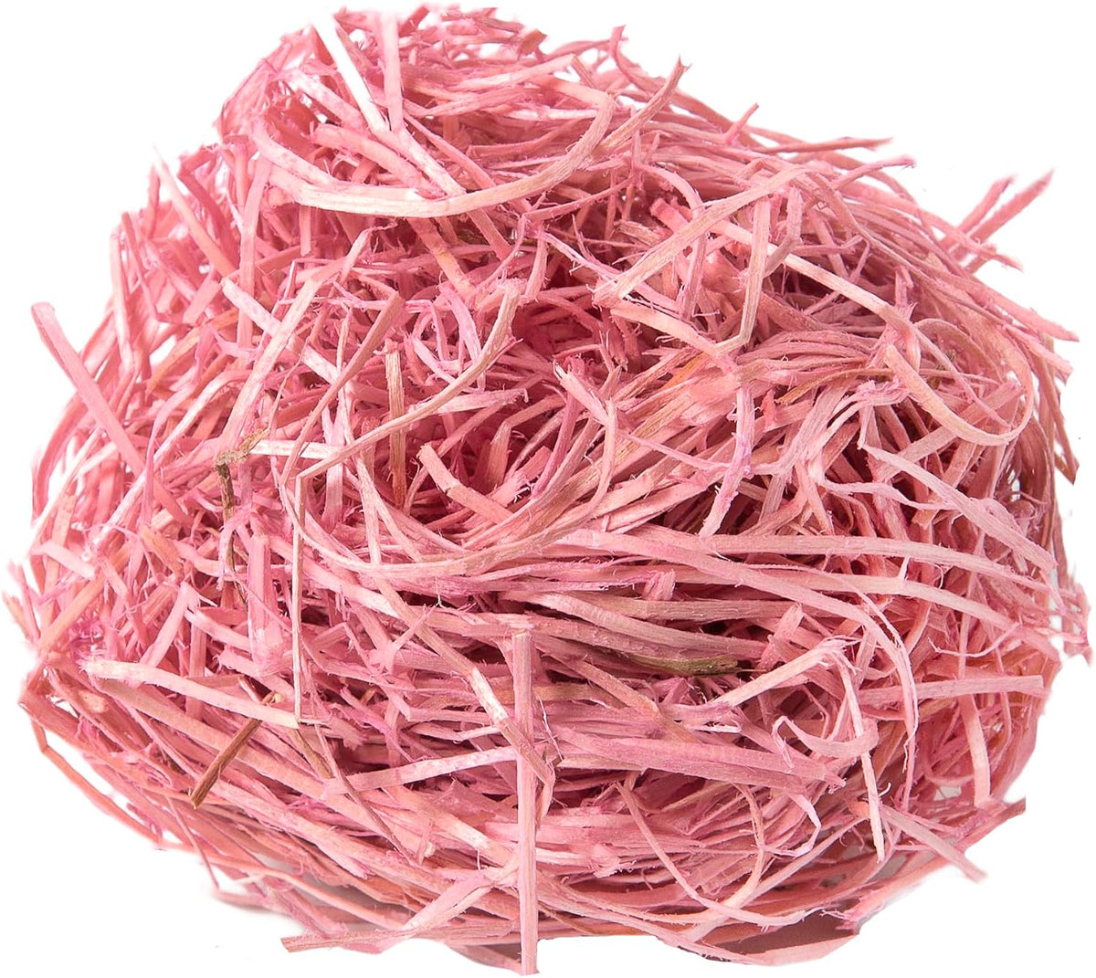 (21716) Aspen Wood Excelsior - Natural Wood Moss Filler for Gift Baskets, Chicken Nesting Boxes, Pet Hamster Bedding, Indoor Plants & Crafts, 108 cu in, Pink