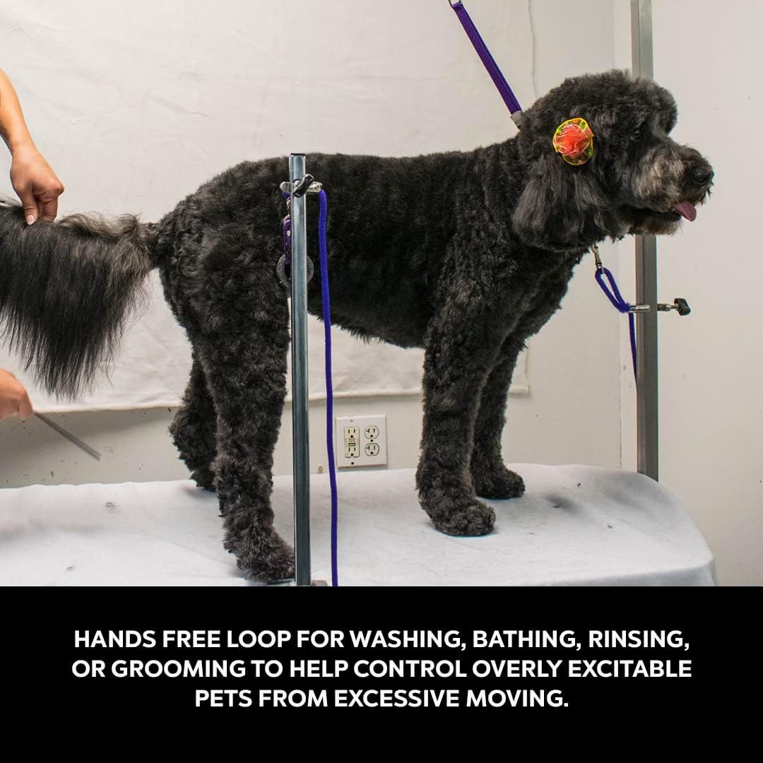 Groomers Helper® Patented 5/8" Loop - Pet Grooming Safety Loop for Dog Bathing, Dog Grooming & Trimming (Purple)