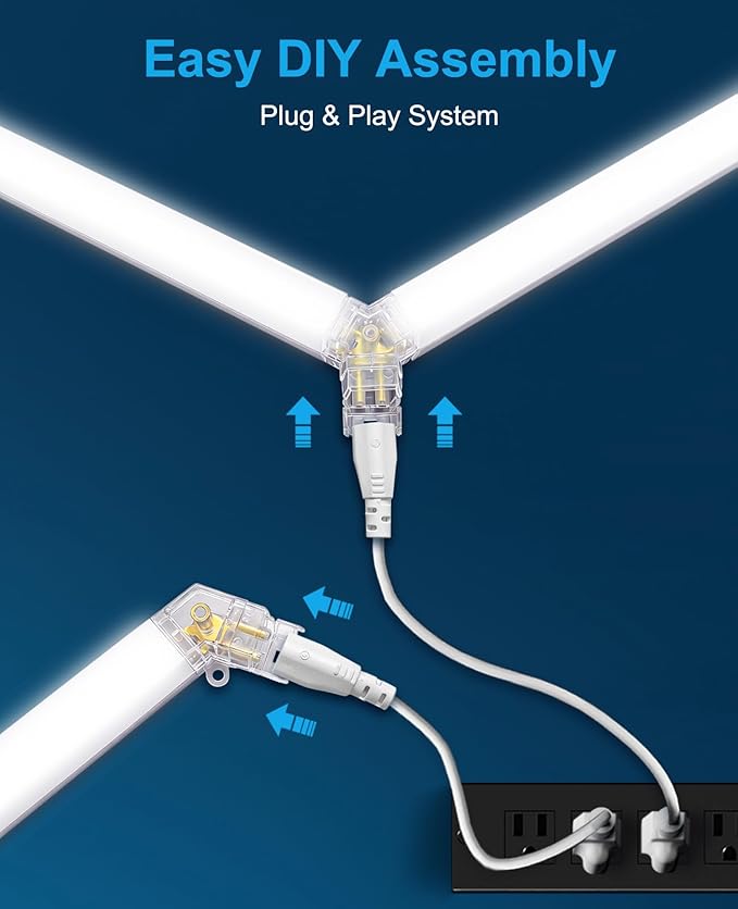 Hexagon Garage Lights: Hexagon led Gym Lights 26520LM DIY Car Detailing Ceiling LED Shop Light for Basement Warehouse Workshop Barbershop Car Care Wash Room Auto Beauty Exhibition Hall 5 Grids 6500K