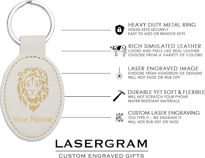 LaserGram Oval Keychain, Water Polo, Personalized Engraving Included