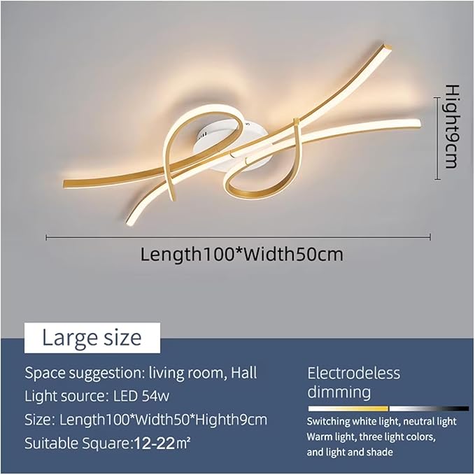 Smart Home Led Pendent Light Living Room Bedroom Study Room Hanging Light Black/Gold Art Decoration Chandelier,Modern Pendant Light