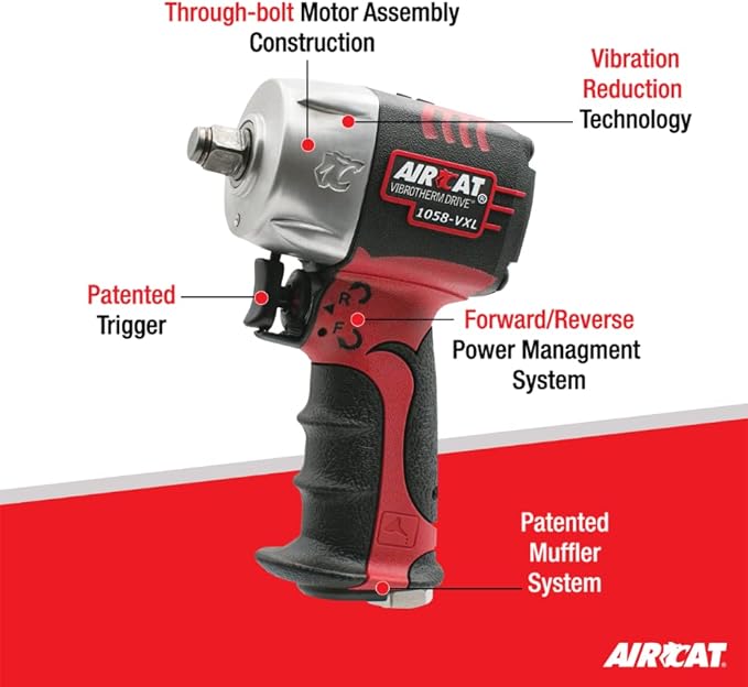AIRCAT 1058-VXL 1/2" Drive Compact Impact Wrench