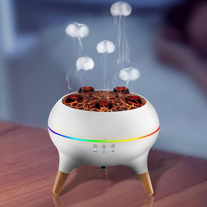 Essential Oil Diffuser 250ML, Jellyfish Diffuser Aromatherapy Diffuser Humidifier with 7-Colors LED Lights, Aroma Diffusers for Home Auto Shut-Off & Remote Control for Room