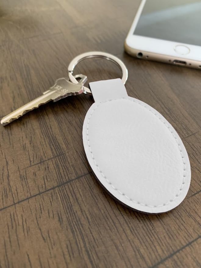 LaserGram Oval Keychain, Water Polo, Personalized Engraving Included