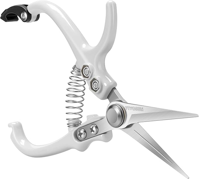 VIVOSUN Pruning Shears for Gardening, Lightweight Plant Pruners for Gardening, Garden Scissors for Cutting Flowers, Trimming Branches, Indoor Plant Scissors, Stylish Garden Gifts for Women